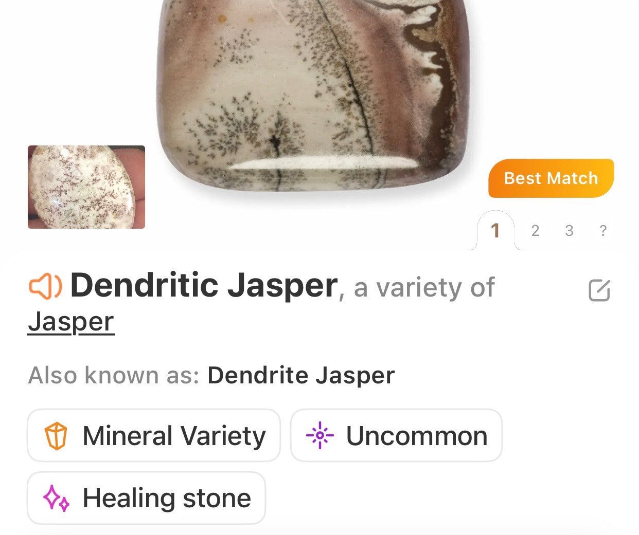 Handmade Handcrafted genuine dendritic jasper pendant necklace Size ONE SIZE - 9 Thumbnail