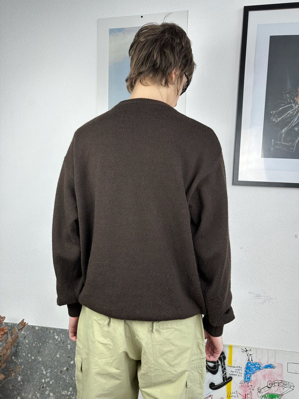 Japanese Brand × Vintage Vintage Coogi Style Boxy Knit Sweater M-L Size US L / EU 52-54 / 3 - 6 Thumbnail