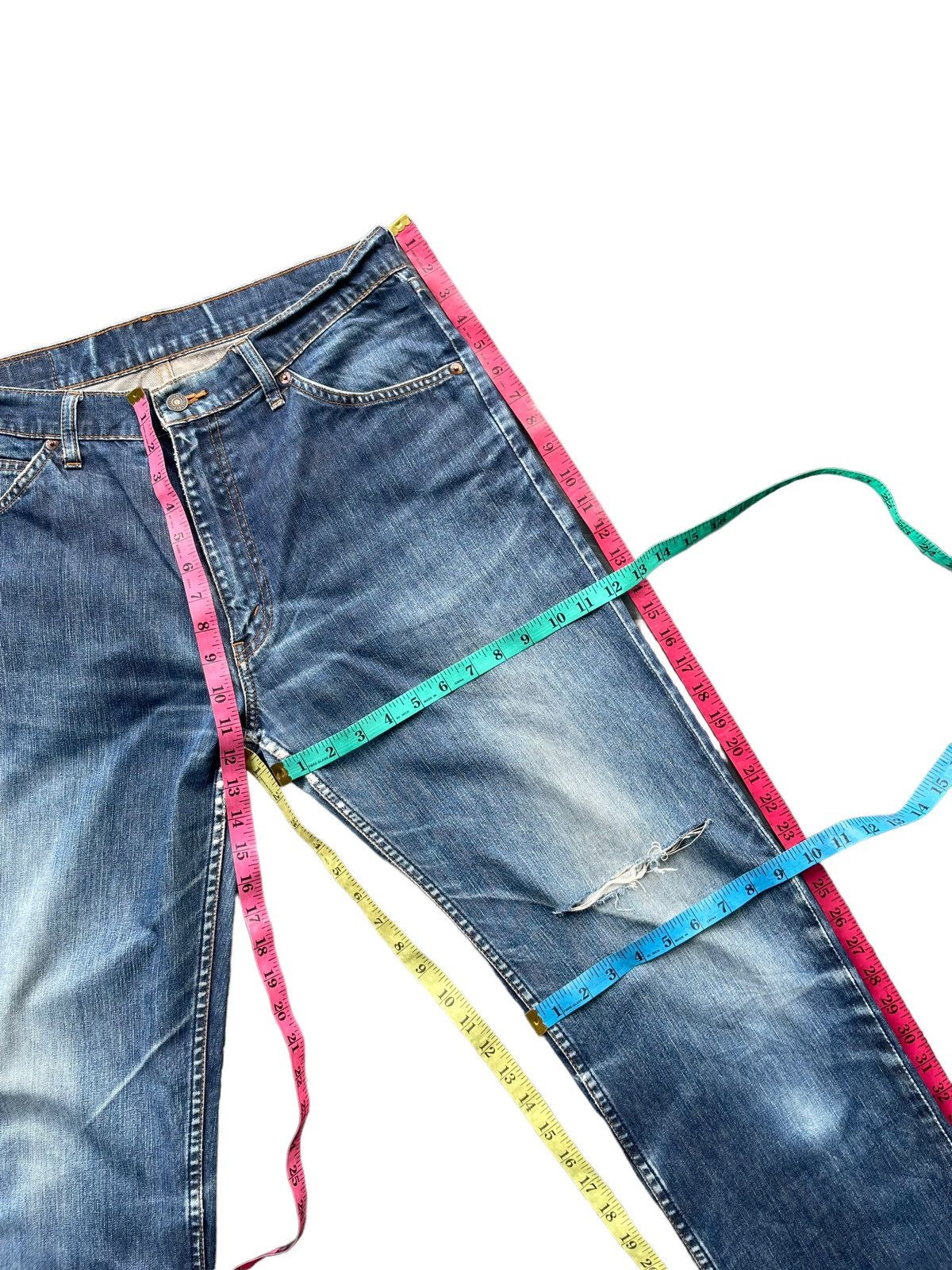 Levi's Vintage 90’s Levis 607 Orange Tab Distresed Denim Size US 34 / EU 50 - 23 Thumbnail