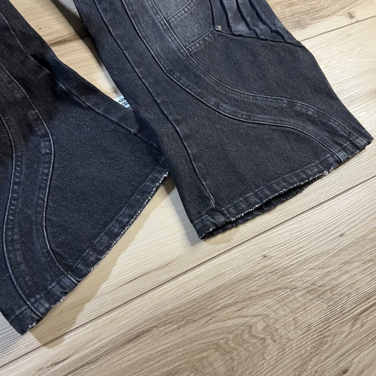 Bad Son Circuit Paneled Black Jeans Size US 34 / EU 50 - 9 Thumbnail