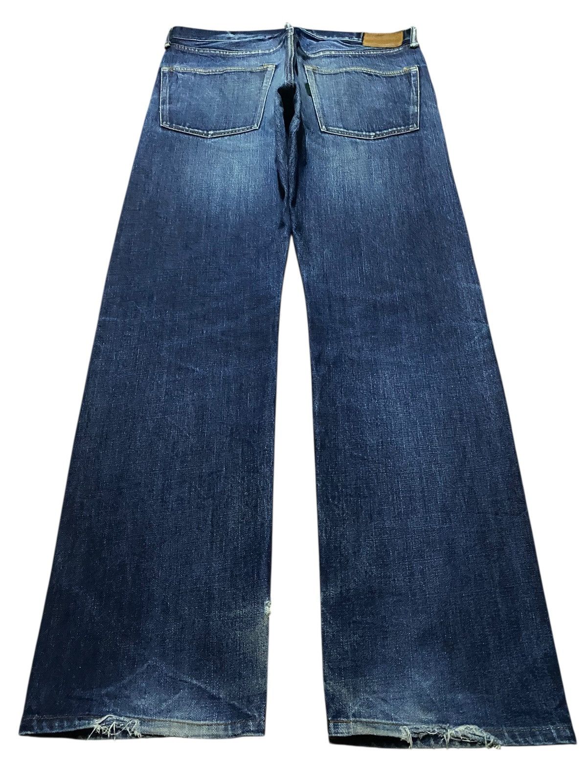 Japanese Brand Vintage Japan Brand Green Label Button Donut Button Fly Jean Size US 34 / EU 50 - 2 Thumbnail