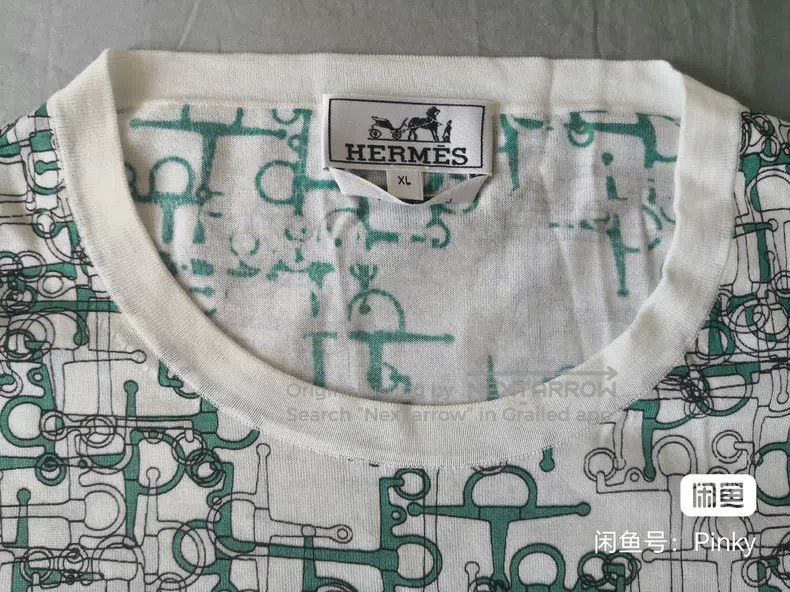 Hermes Hermes Knit sweater, lightweight pure cotton, 100% sea isl Size US XL / EU 56 / 4 - 3 Thumbnail
