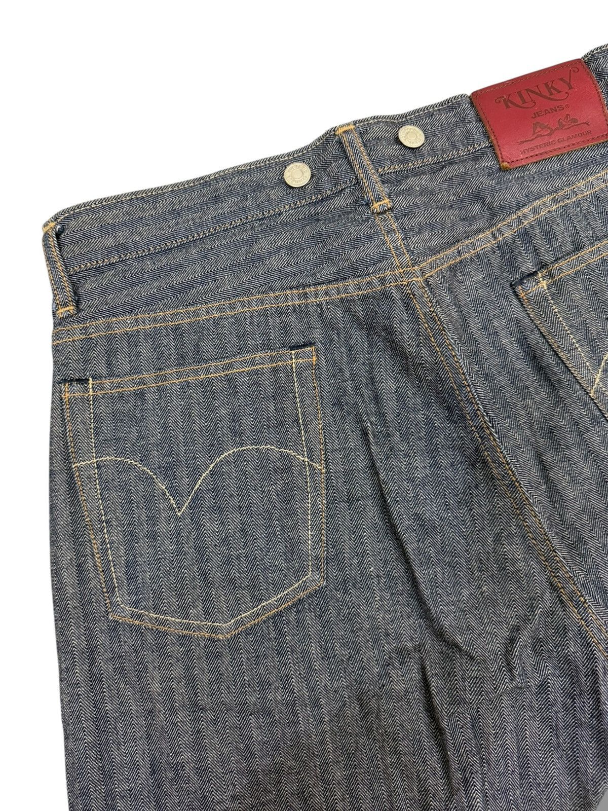 Hysteric Glamour VINTAGE HYSTERIC GLAMOUR CARPENTER BAGGY KINKY JEANS DENIM Size US 32 / EU 48 - 6 Thumbnail