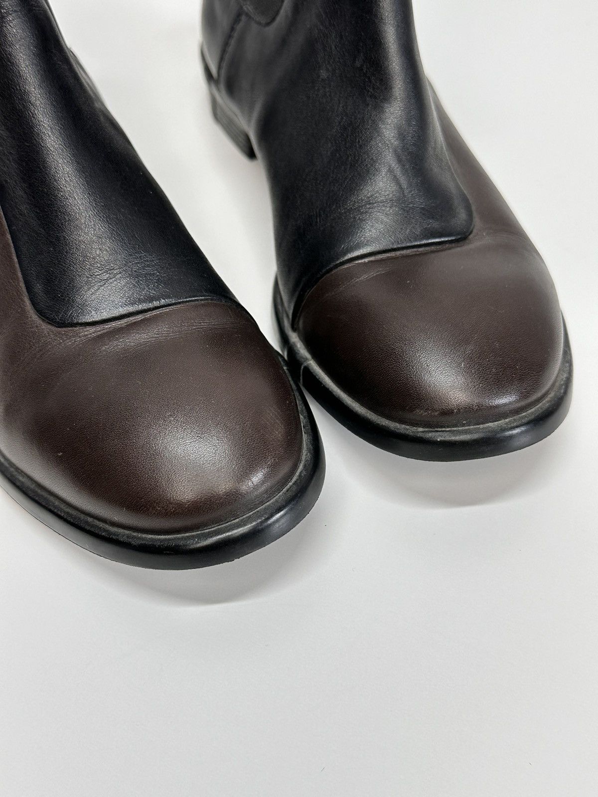 Dirk Bikkembergs Bikkembergs Brown Leather Chelsea Boots Minimal Italy Size US 6 / IT 36 - 7 Thumbnail