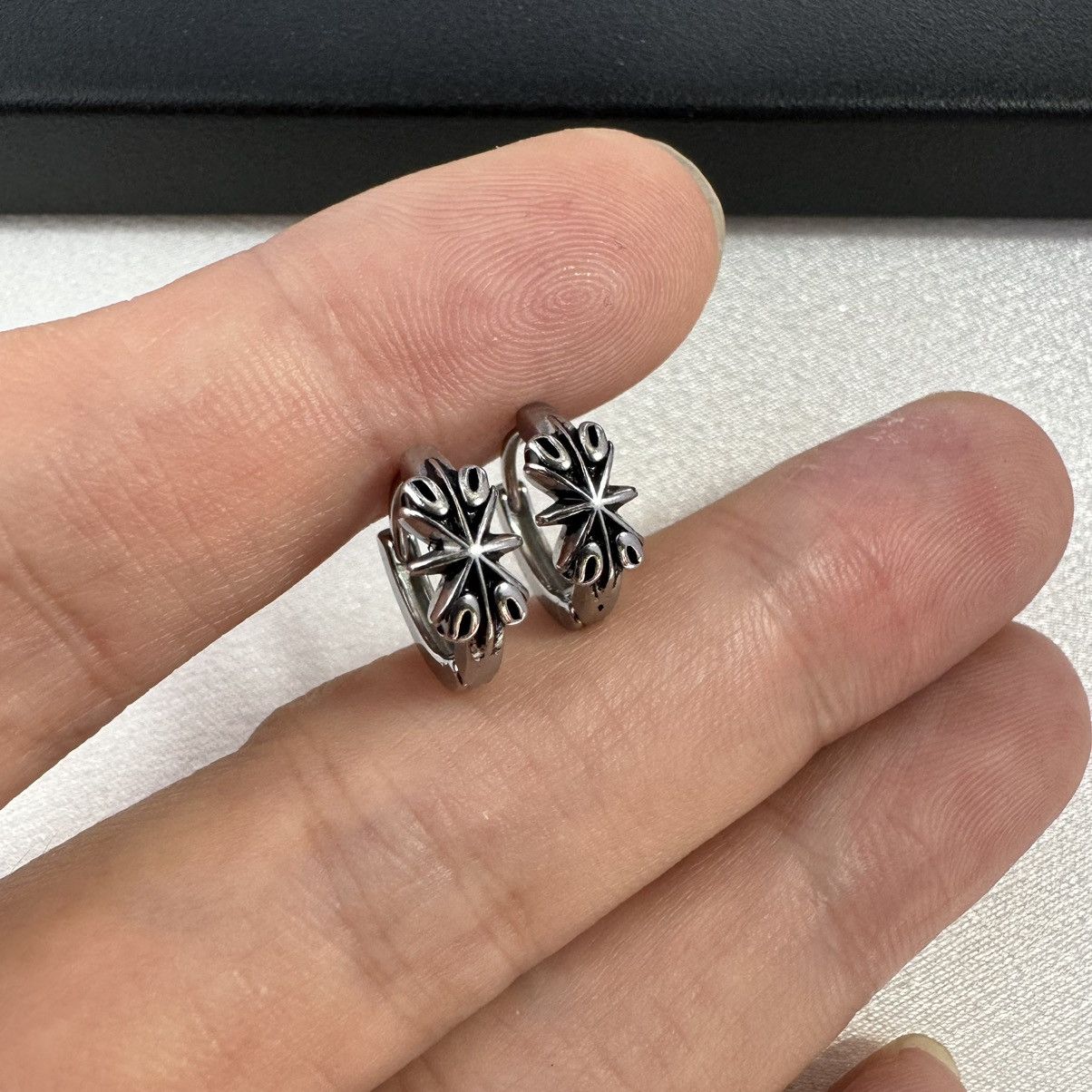 Other 15mm Cross Hoop Earrings for Men Women,Hip Hop Unisex Style Size ONE SIZE - 4 Thumbnail