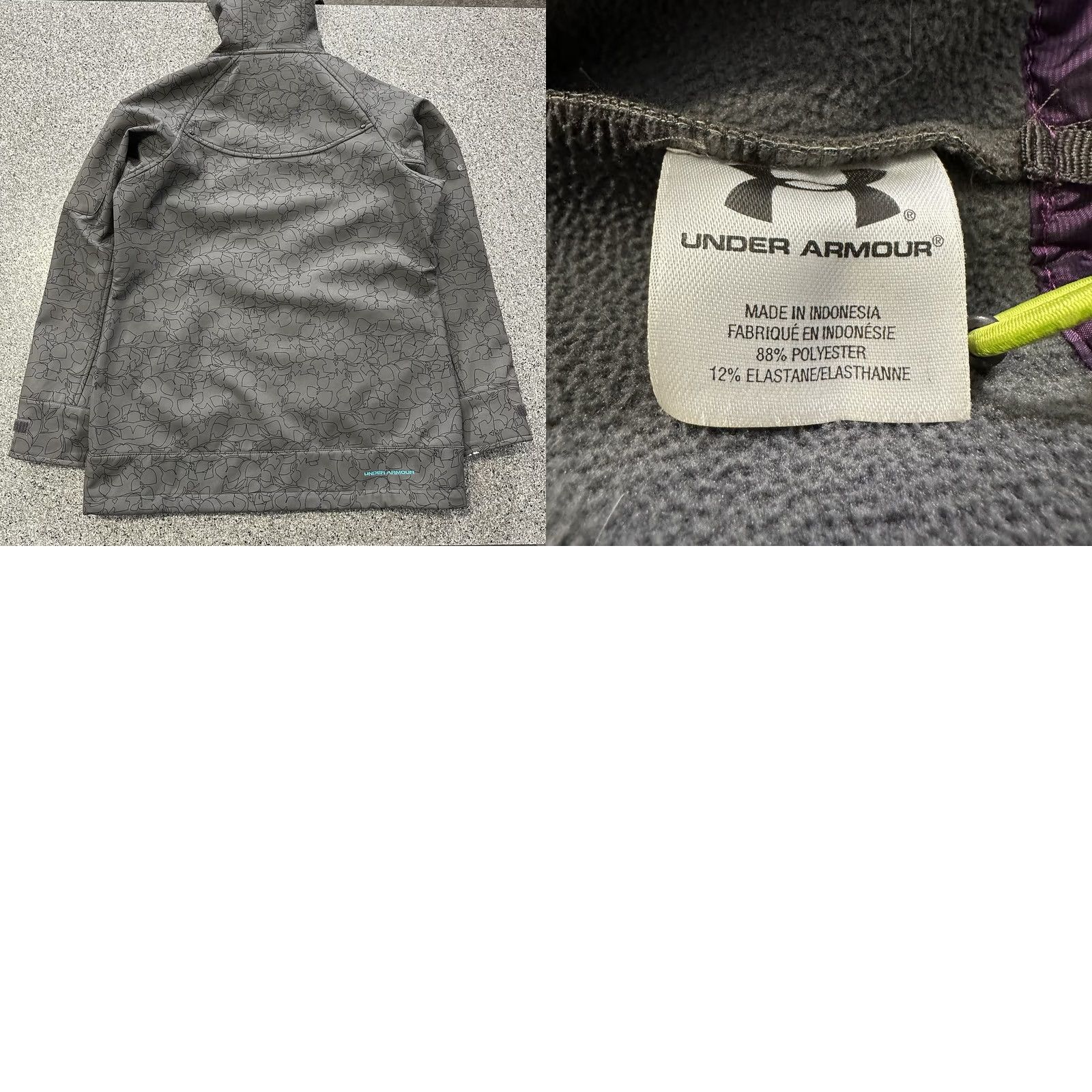 Under Armour Under Armour Jacket Womens L Softshell Hooded Windproof Pockets Full Zip Gray L Size L / US 10 / IT 46 - 8 Thumbnail