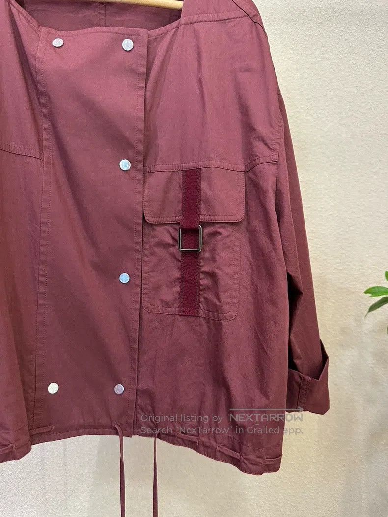 Hermes Hermes Burgundy coverall short work jacket Size XS / US 0-2 / IT 36-38 - 4 Thumbnail