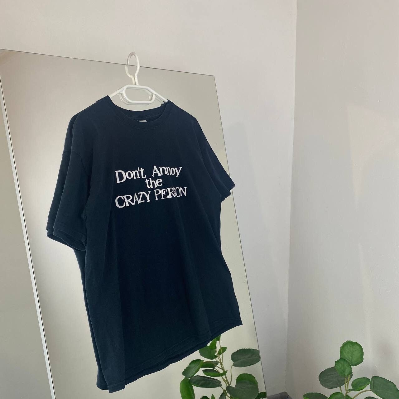 Vintage Humor Tee T-shirt Vintage Baggy Dont Annoy The Crazy Person Size US L / EU 52-54 / 3 - 1 Thumbnail