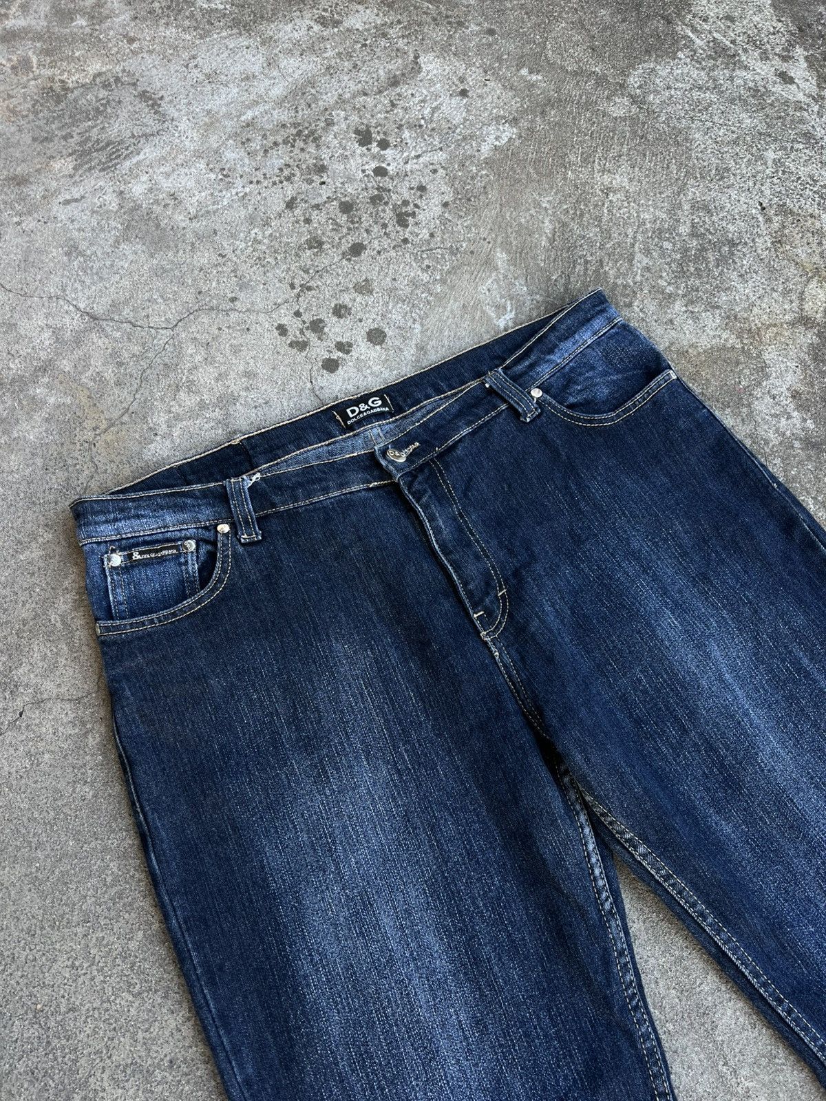 Dolce & Gabbana Crazy Dolce Gabbana Big Logo Baggy Jeans UK Y2k Rare Vintage Size US 36 / EU 52 - 7 Thumbnail