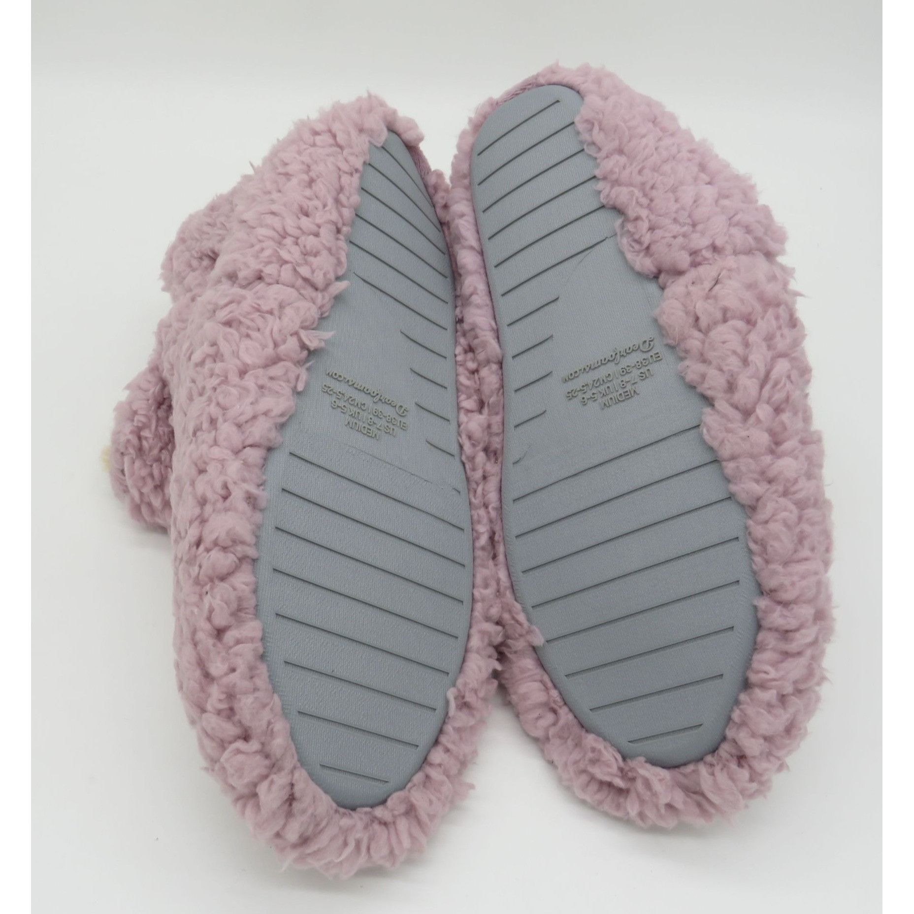 Other Dearfoams Cozy Women's Memory Foam Slippers Plush Sherpa Fle Size US 7 / IT 37 - 6 Thumbnail