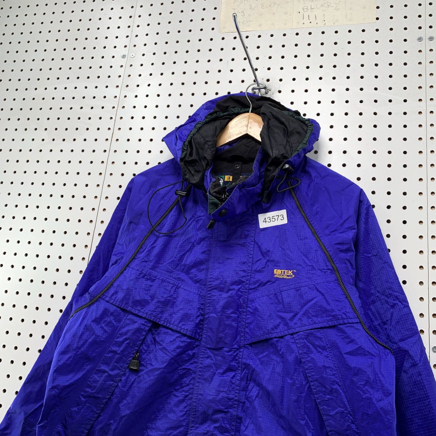Eddie Bauer VINTAGE Eddie Bauer EBTEK Gore-Tex Hooded Jacket Mens Small Blue Purple Jacket Size US S / EU 44-46 / 1 - 4 Thumbnail