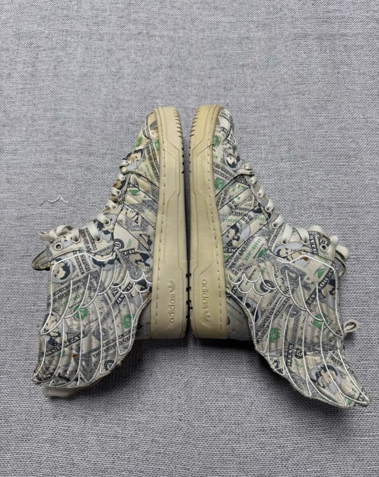 Adidas Adidas Jeremy Scott JS Wings 2.0 Dollar Print K37 Size US 8.5 / EU 41-42 - 8 Thumbnail
