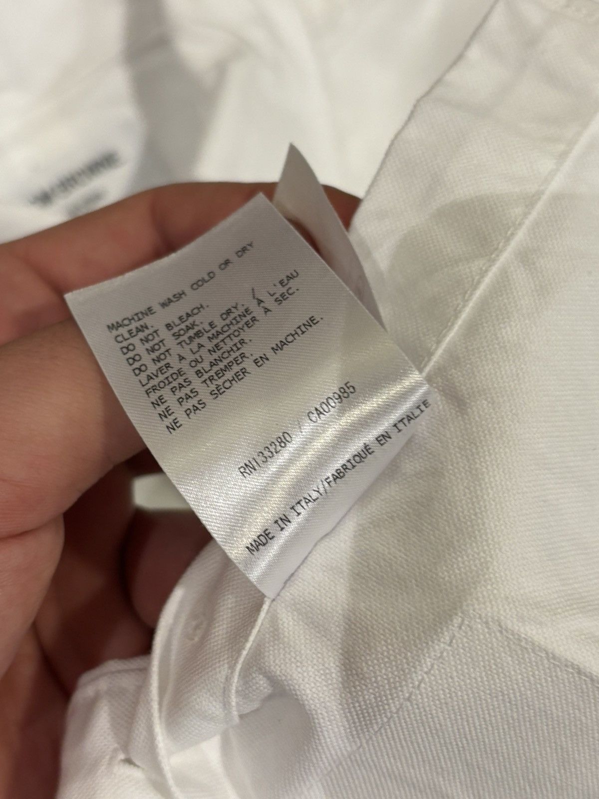 Thom Browne Thom Browne Canvas White Button Up Shirt Size XXS / US 00 / IT 34 - 6 Thumbnail