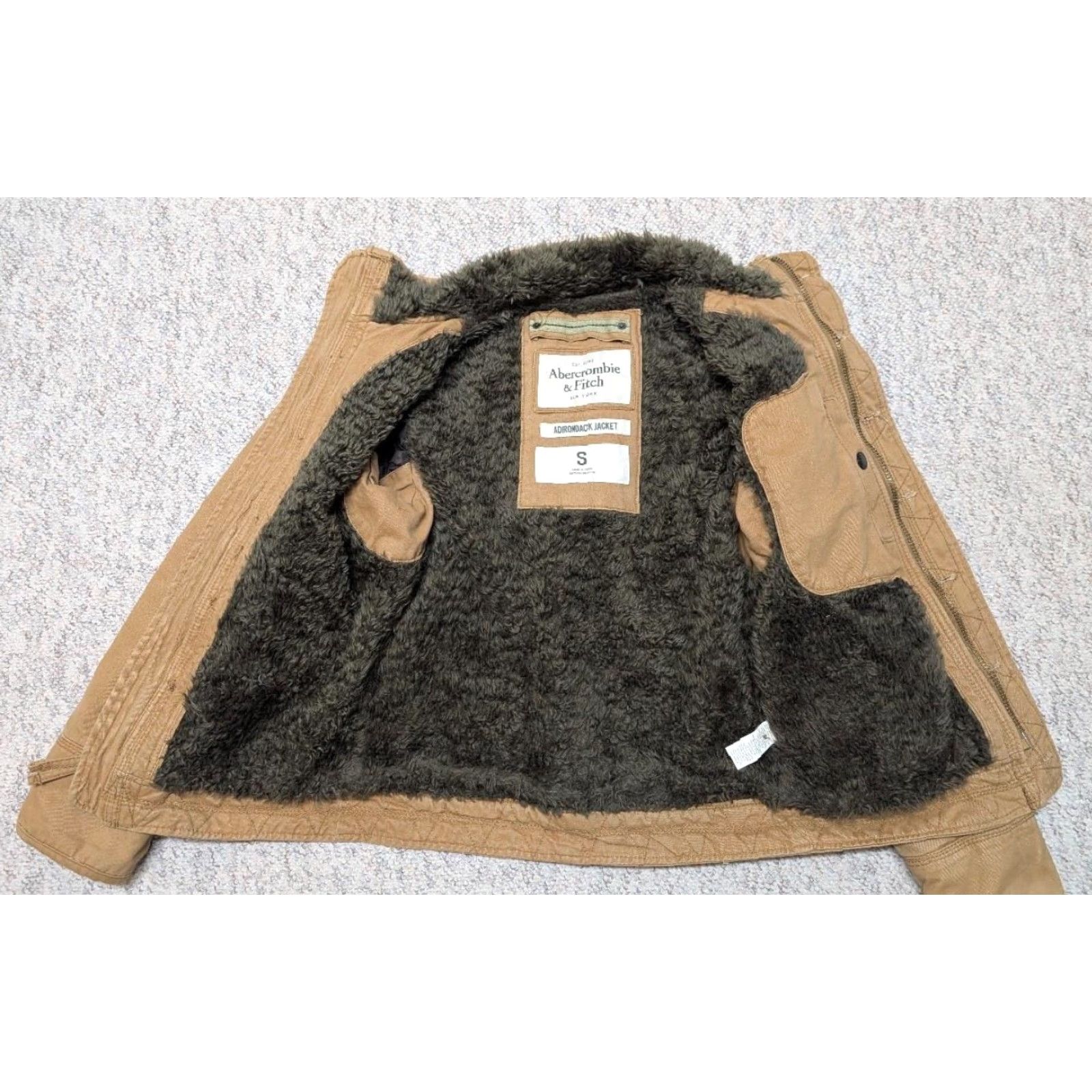 Abercrombie & Fitch VINTAGE Abercrombie & Fitch Adirondack Jacket Mens S Brown Sherpa Lined Insulated Patina Style 90s Size US S / EU 44-46 / 1 - 4 Thumbnail