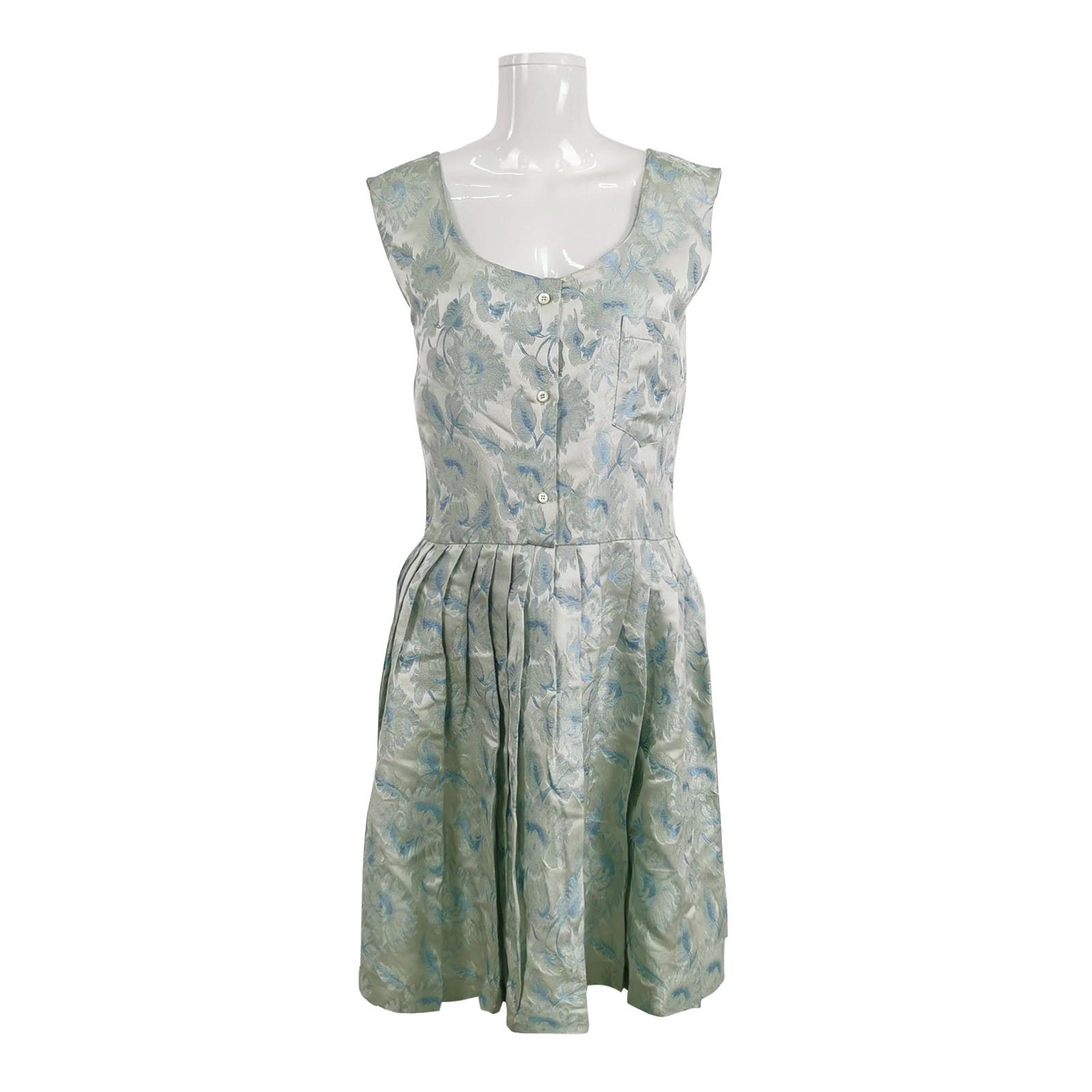 Prada Prada Floral Jacquard Midi Dress Size 42 Size M / US 6-8 / IT 42-44 - 1 Thumbnail