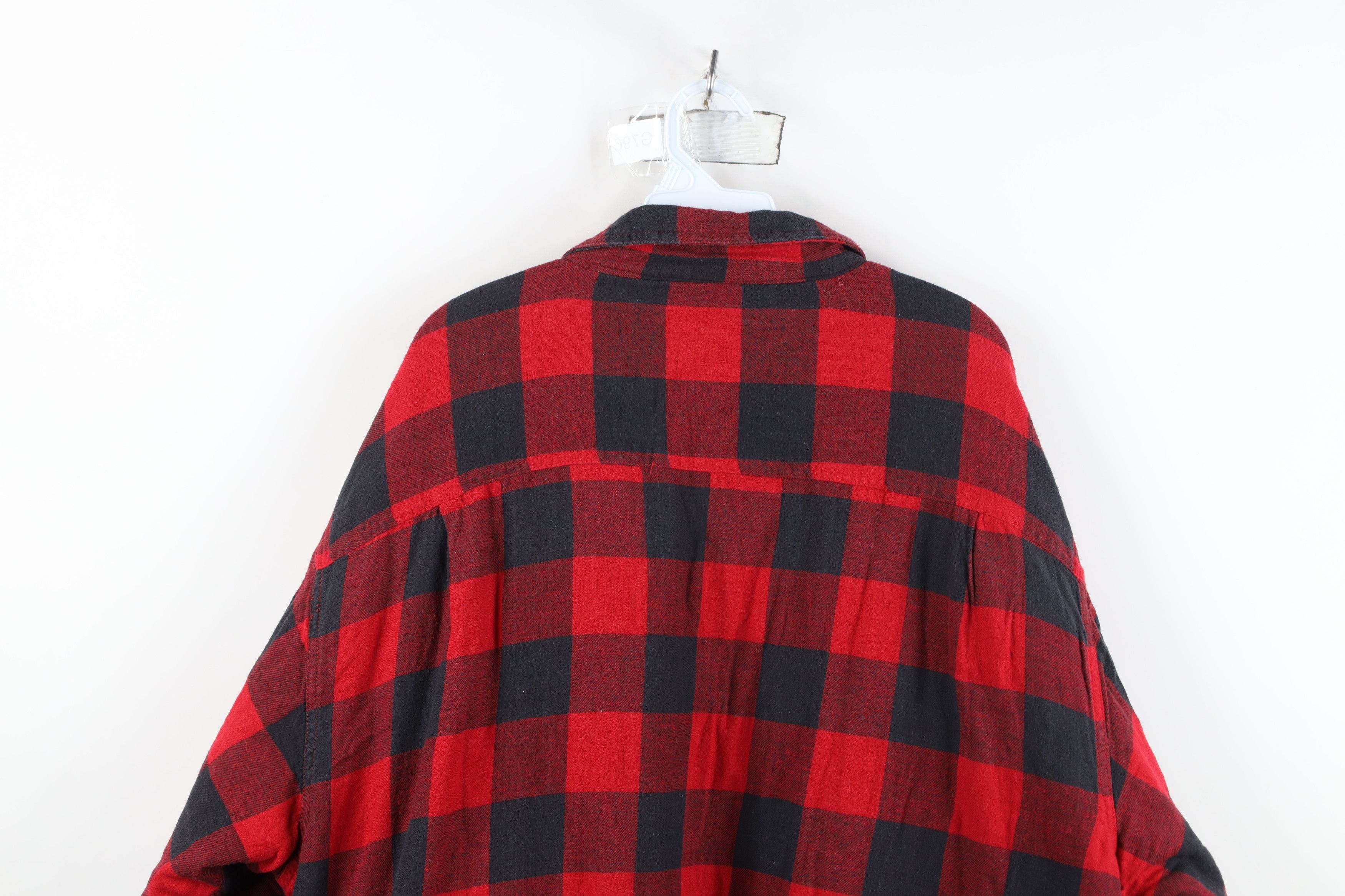 Vintage Vintage 90s Streetwear Flannel Button Shirt Jacket Jac Size US XXL / EU 58 / 5 - 12 Thumbnail