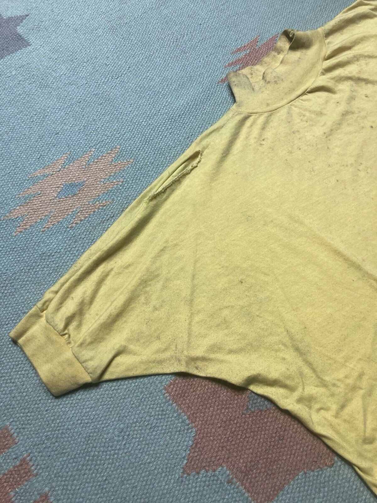 Vintage blank ringer t shirt soft distressed stained grunge boxy XL Size US XL / EU 56 / 4 - 7 Thumbnail
