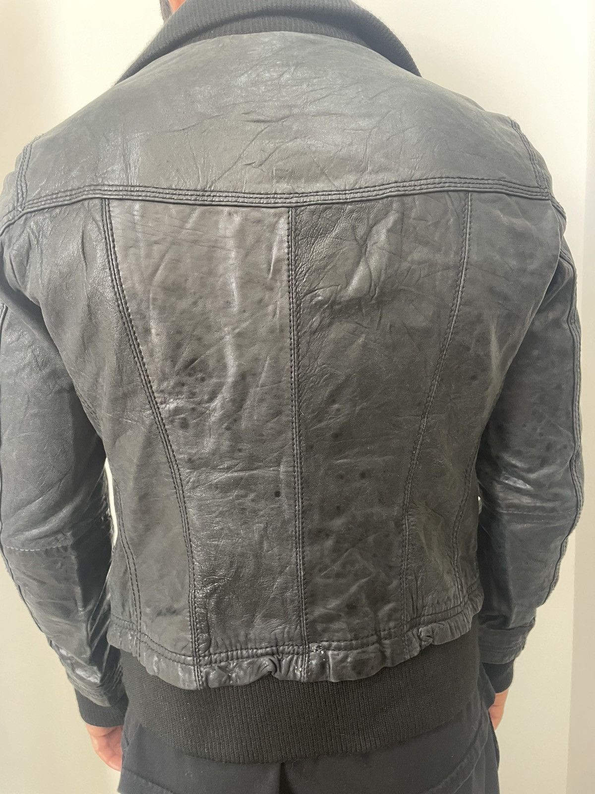 14th Addiction Rare leather bomber jacket 14th addiction style multipocket Size US M / EU 48-50 / 2 - 10 Thumbnail