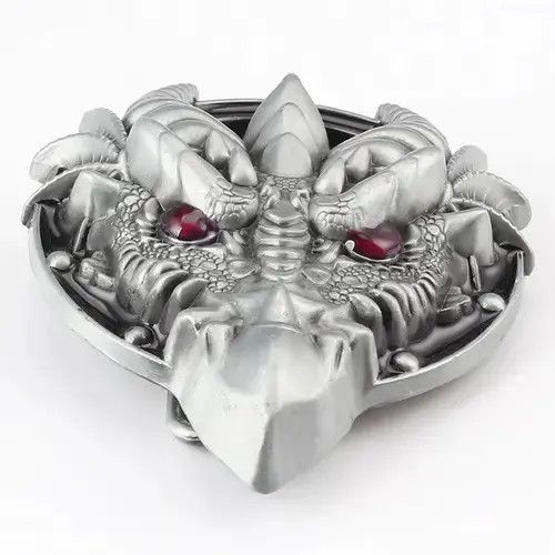 Genuine Leather × Leather Dragon Buckle Leather Belt Size ONE SIZE - 2 Thumbnail