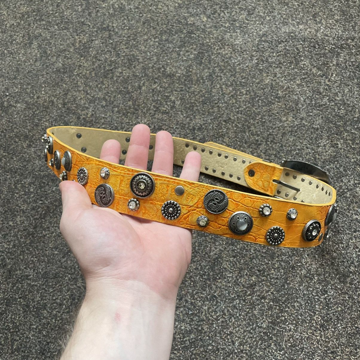 Vintage Vintage 90s Japanese Alt Goth Rock Belt Archive Logo Slim OS Size ONE SIZE - 4 Thumbnail