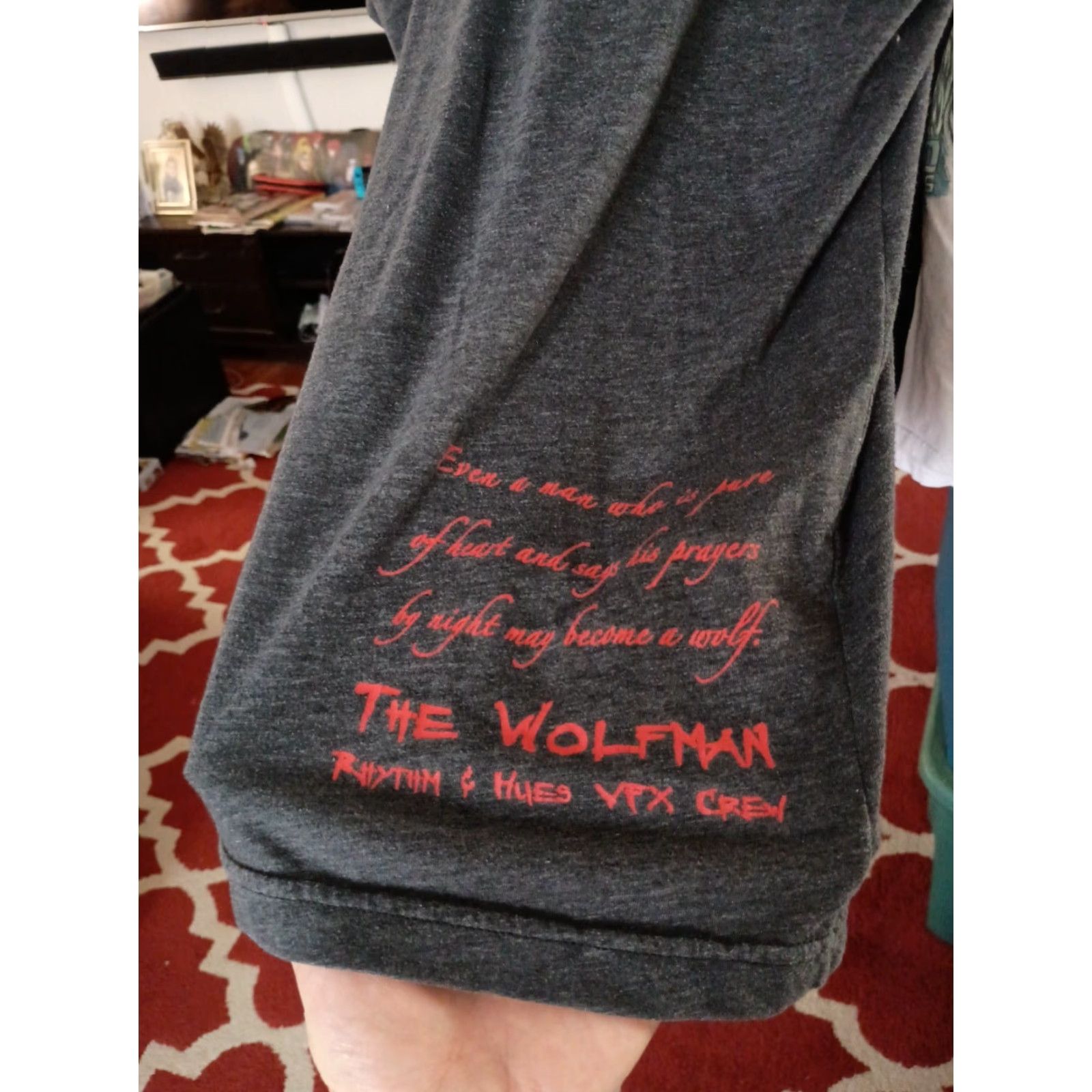 American Apparel VINTAGE American Apparel T-shirt Mens L Gray Werewolf Full Moon Monster Shirt Size US L / EU 52-54 / 3 - 6 Thumbnail