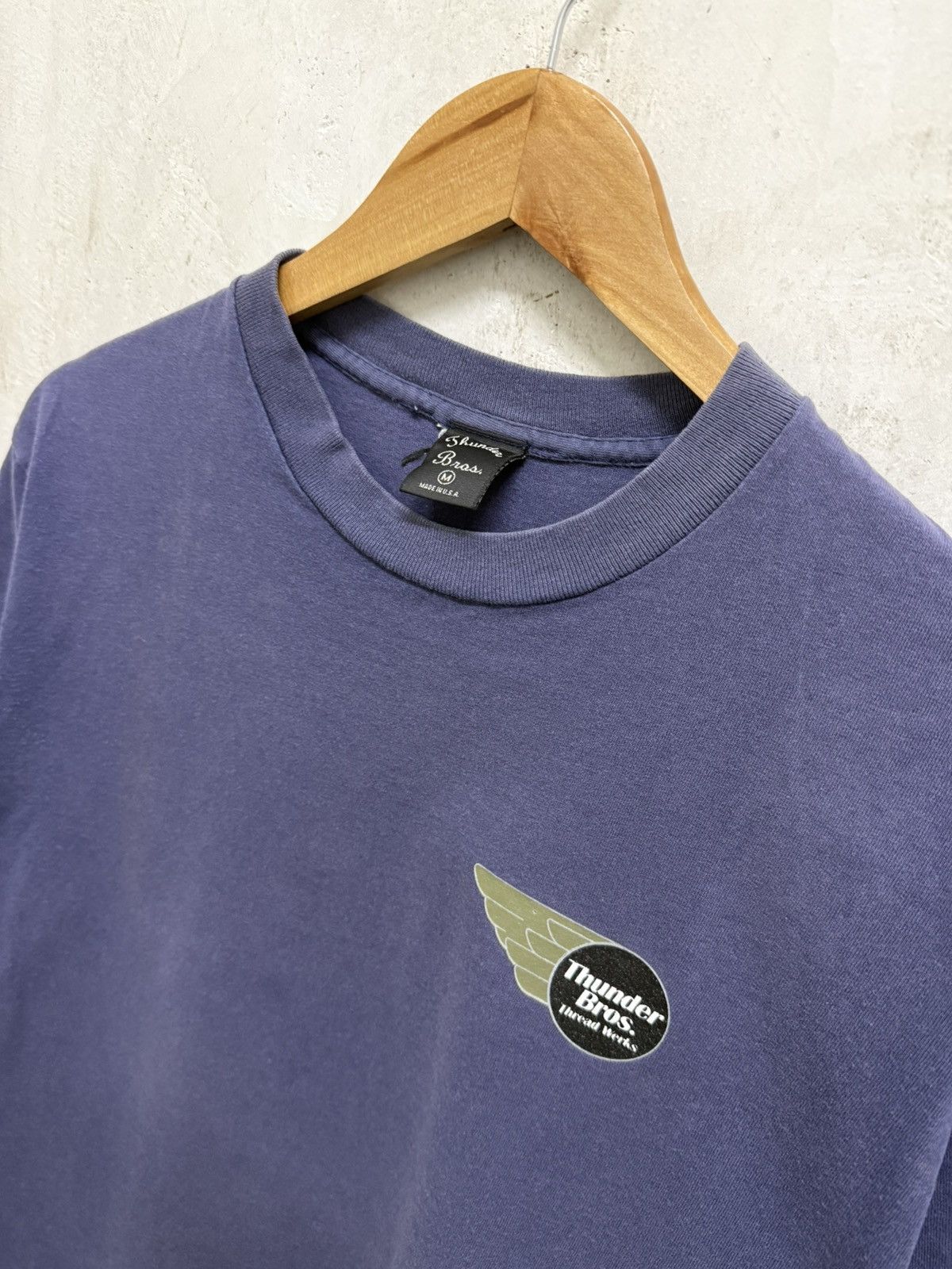 Vintage Vintage 90s Thunder Bros Thread Works Tee Size US M / EU 48-50 / 2 - 8 Thumbnail