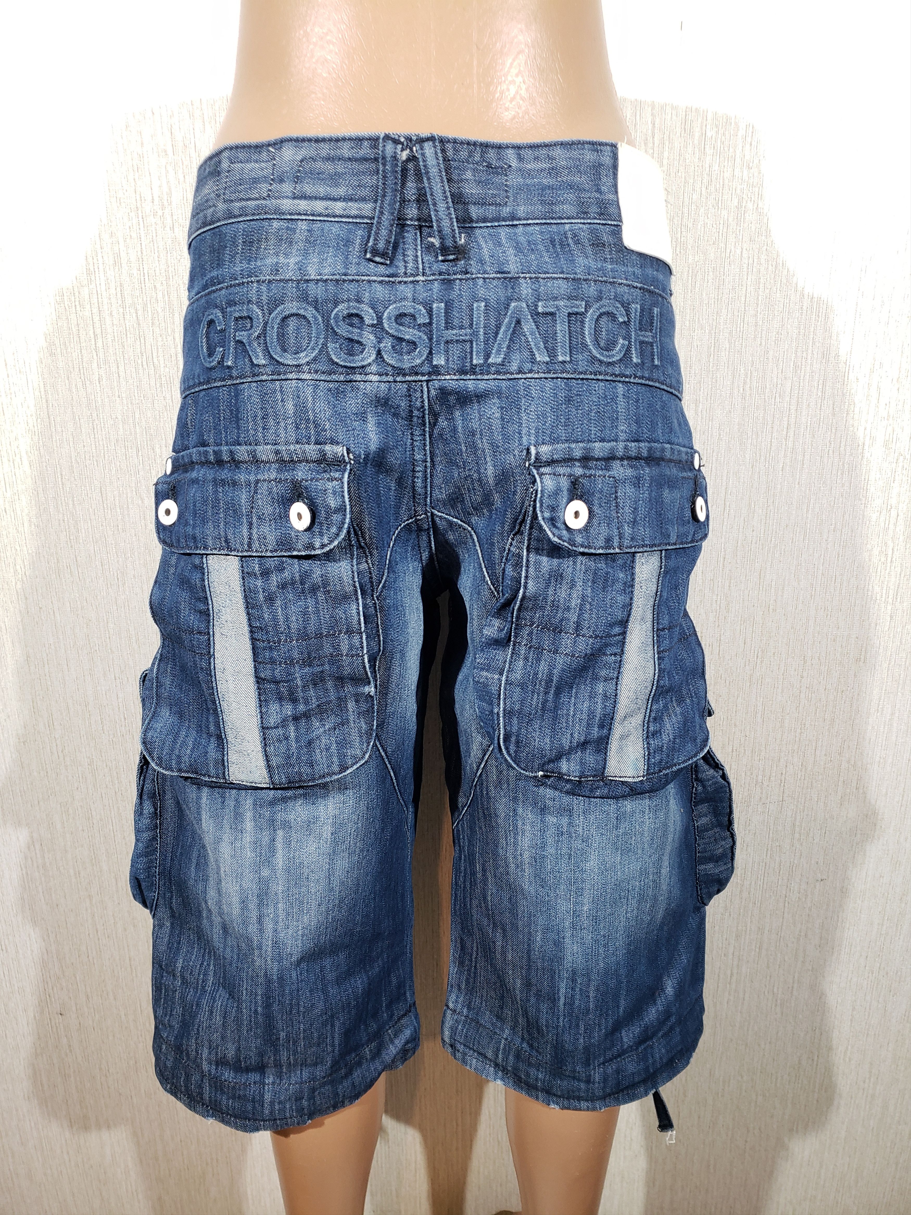 Designer × Jean Men's blue denim shorts with pockets. Size US 36 / EU 52 - 6 Thumbnail