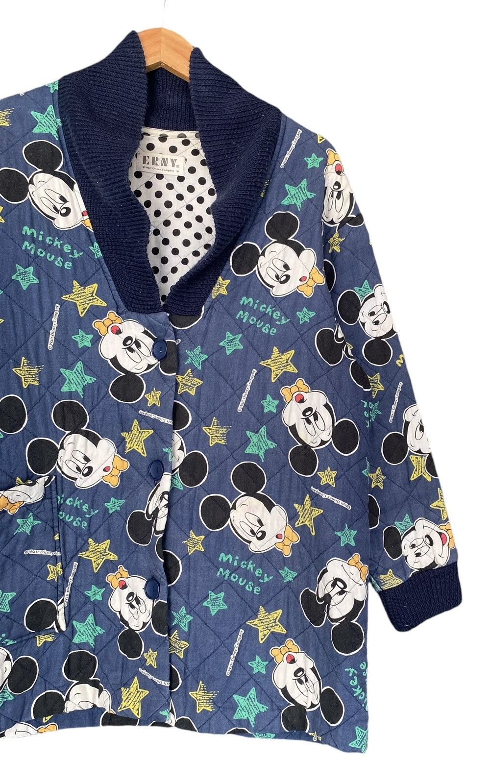 Cartoon Network Vintage ERNY Walt Disney Cartoon Quitlted Cardigan Size US M / EU 48-50 / 2 - 4 Thumbnail