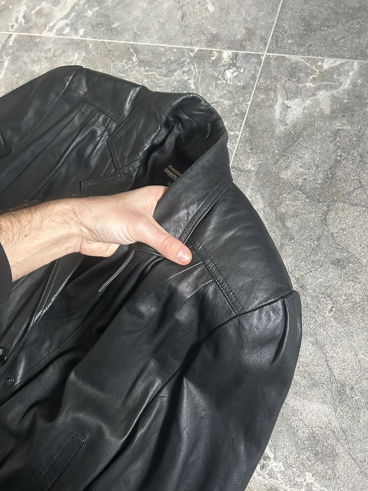 Vintage Y2K VINTAGE LEATHER JACKET SOLID STYLE Y2K WOMENS Size XS / US 0-2 / IT 36-38 - 10 Thumbnail