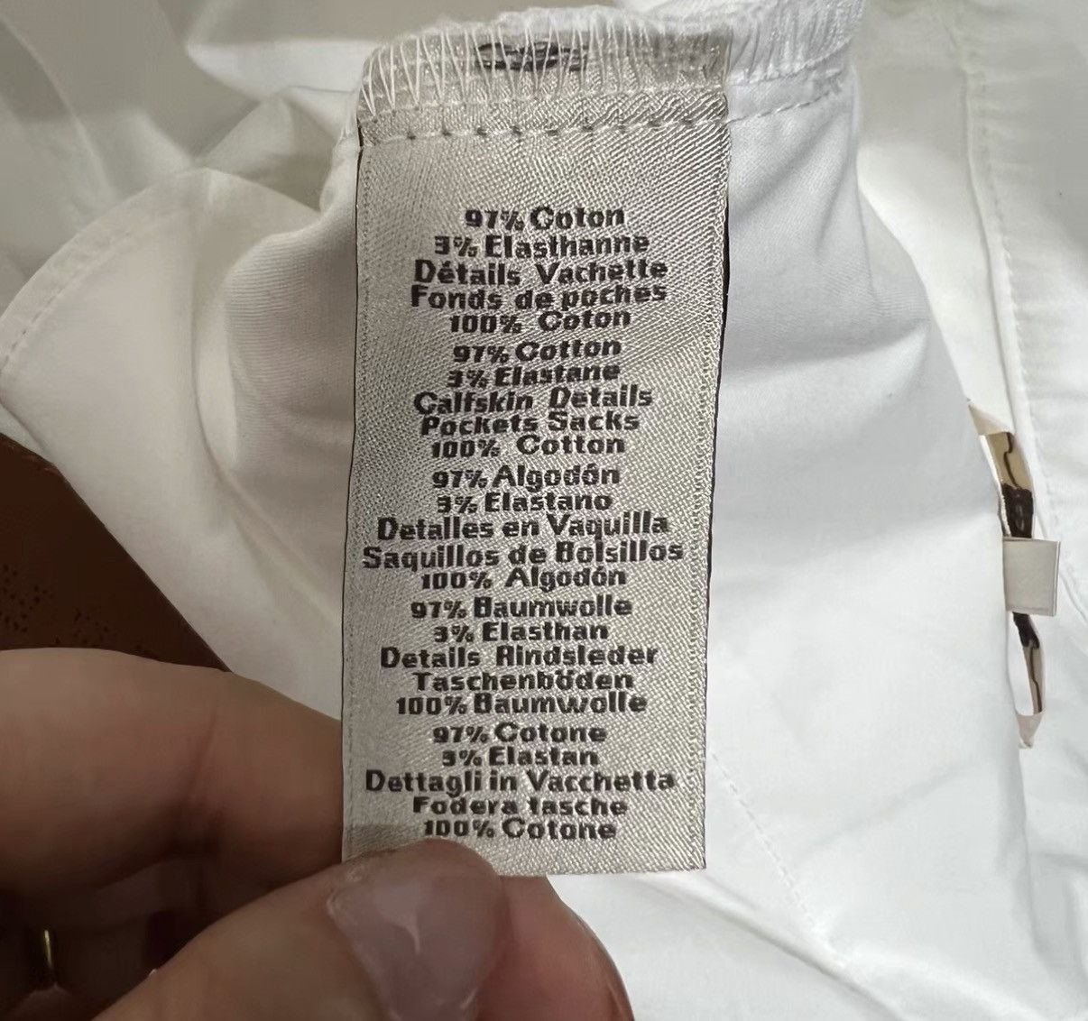 Hermes Hermès White Pants J41 Size 28" / US 6 / IT 42 - 4 Thumbnail