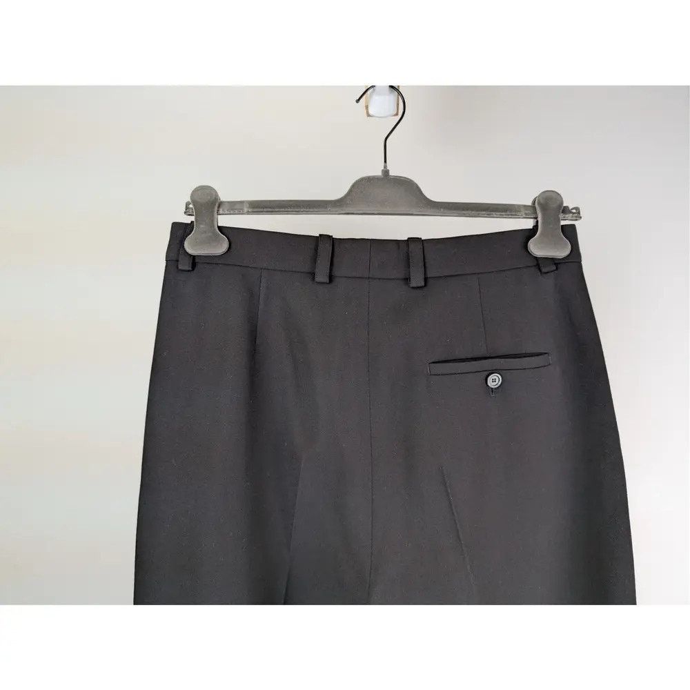 Balenciaga o1rshd1 Unisex Dry Wool Twill Tailored Pants in Black Size US 28 / EU 44 - 10 Thumbnail