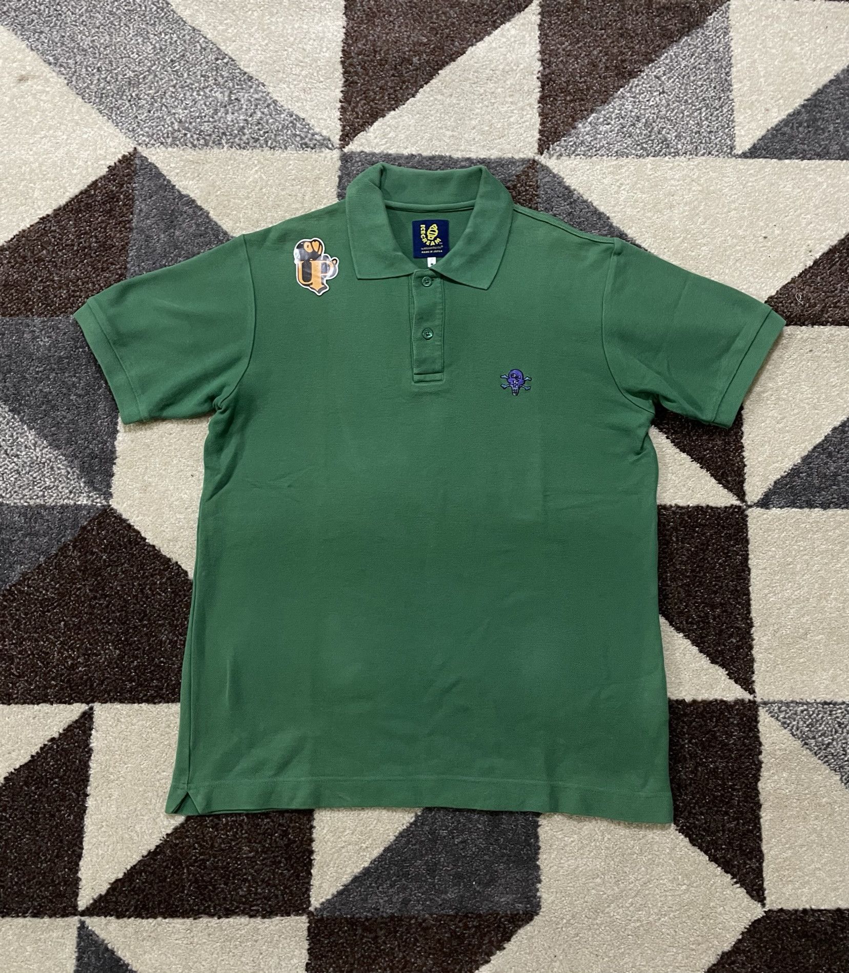 Billionaire Boys Club BBC/Ice Cream “Cones & Bones” Embroidered Polo Tee Size US M / EU 48-50 / 2 - 2 Thumbnail
