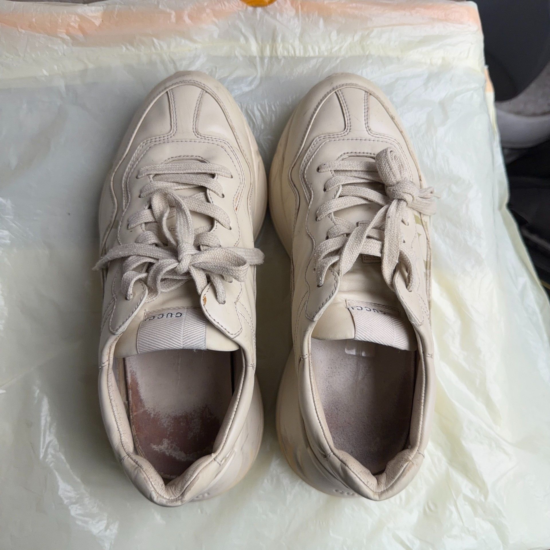 Gucci GUCCI Rhyton Logo Low-Top Men's Sneakers Size US 6.5 / EU 39-40 - 5 Thumbnail
