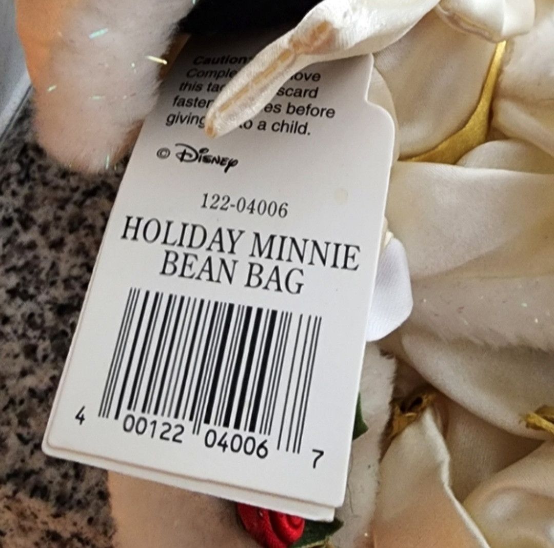Disney NWT Disney 12" Holiday Minnie Mouse Vintage Plush 2000 Size ONE SIZE - 3 Thumbnail