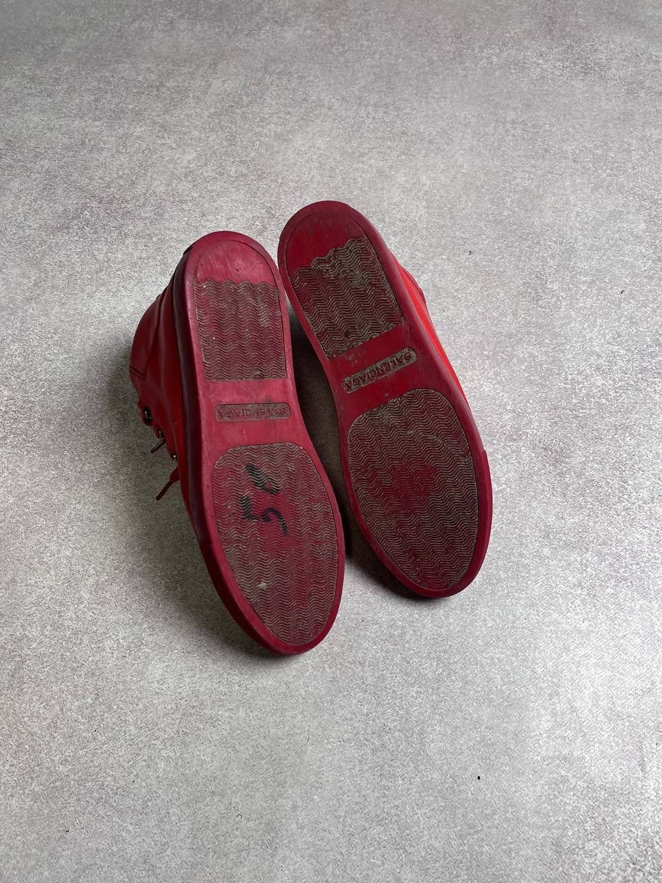 Balenciaga × Vintage Vintage Balenciaga Arena Leather Sneakers Red 42 Size US 9 / EU 42 - 6 Thumbnail