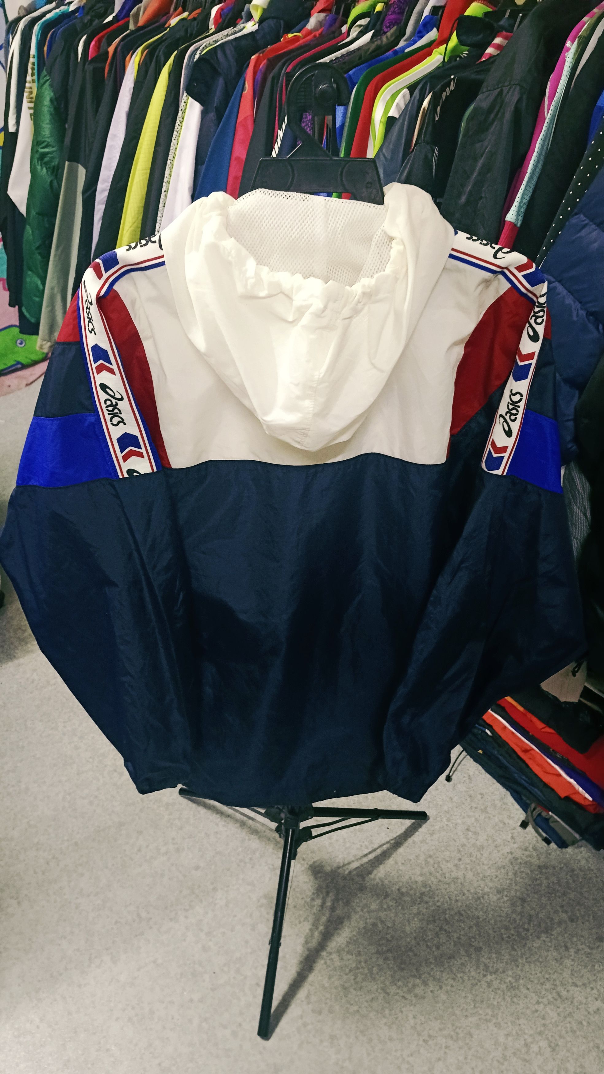 Asics × Japanese Brand × Vintage Vintage Asics Half Zipper Windbreaker Size US XL / EU 56 / 4 - 2 Thumbnail