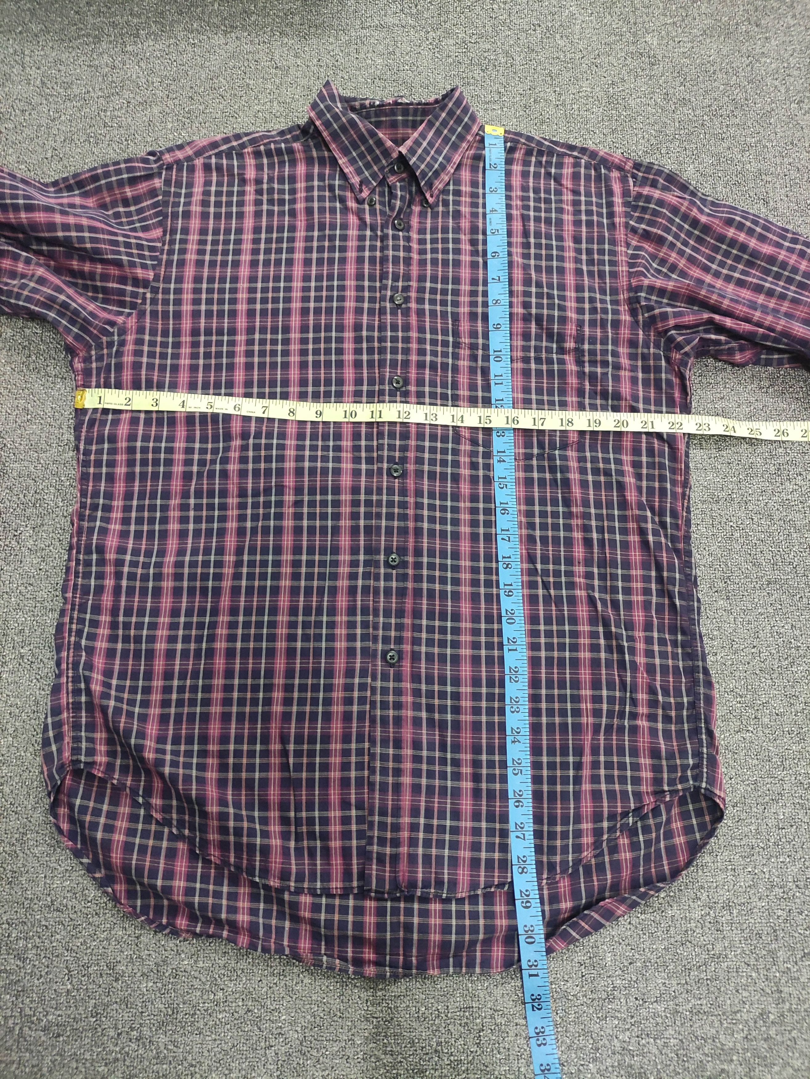 Flannel Vintage Polo Club Shirt Button Up Checkered Long Sleeve Size US L / EU 52-54 / 3 - 8 Thumbnail