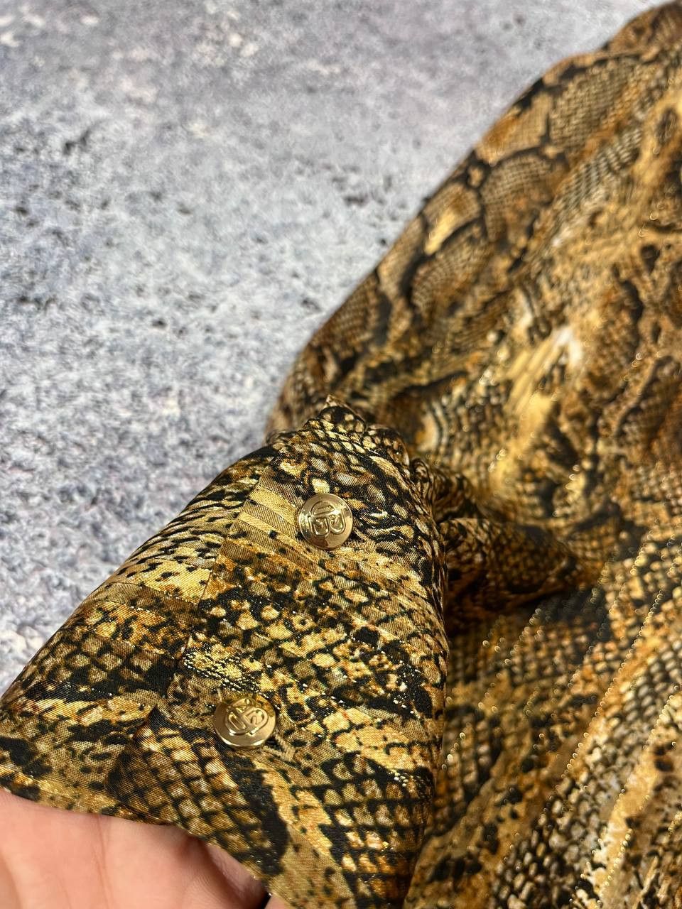 Hysteric Glamour Roberto Cavalli Style Japanese Y2K Golden Snake Top Shirt Size S / US 4 / IT 40 - 3 Thumbnail