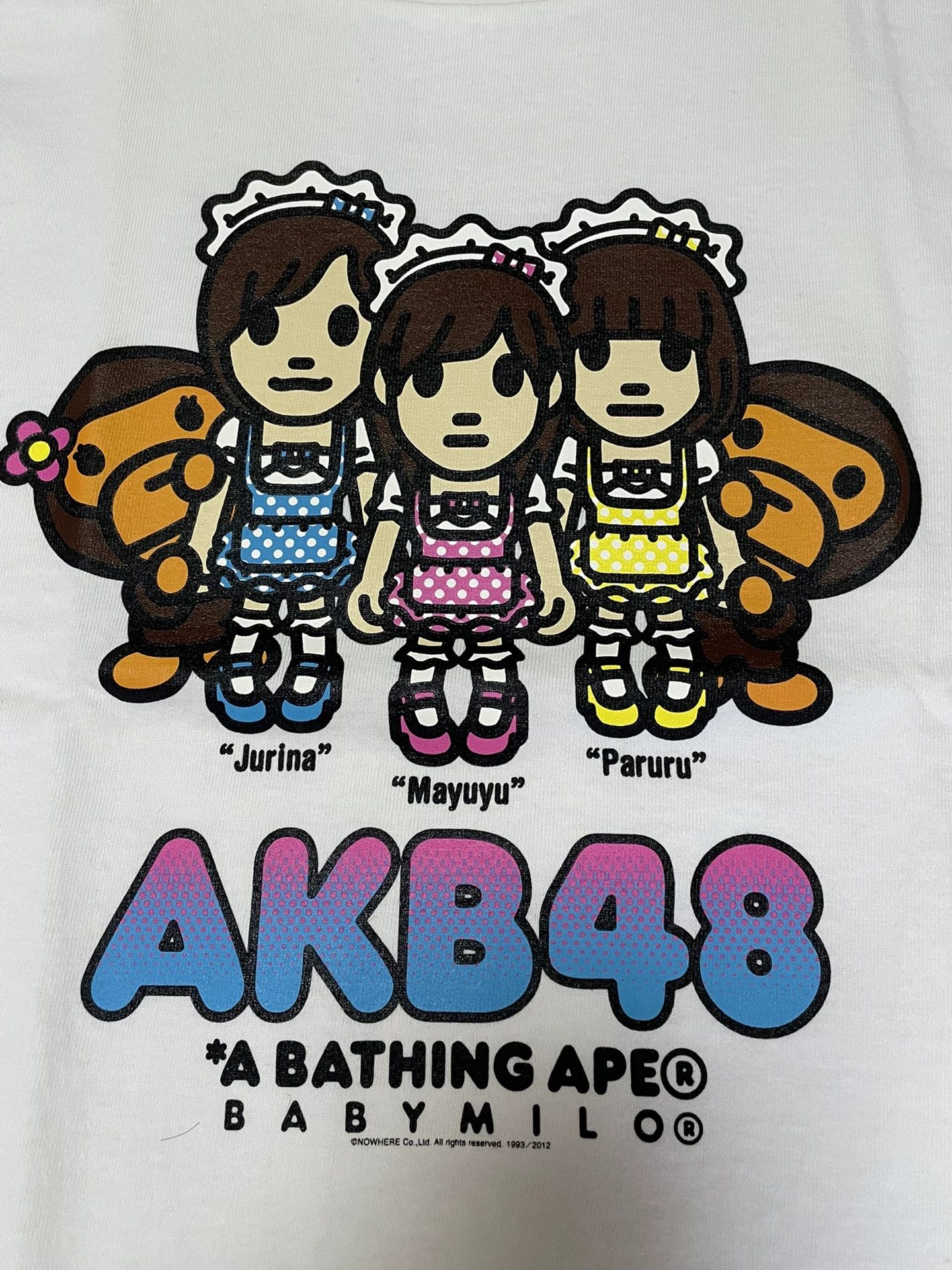 Bape BAPE X AKB48 Jurina Mayuyu Paruru SS T-shirt M New Rare Size M / US 6-8 / IT 42-44 - 3 Thumbnail