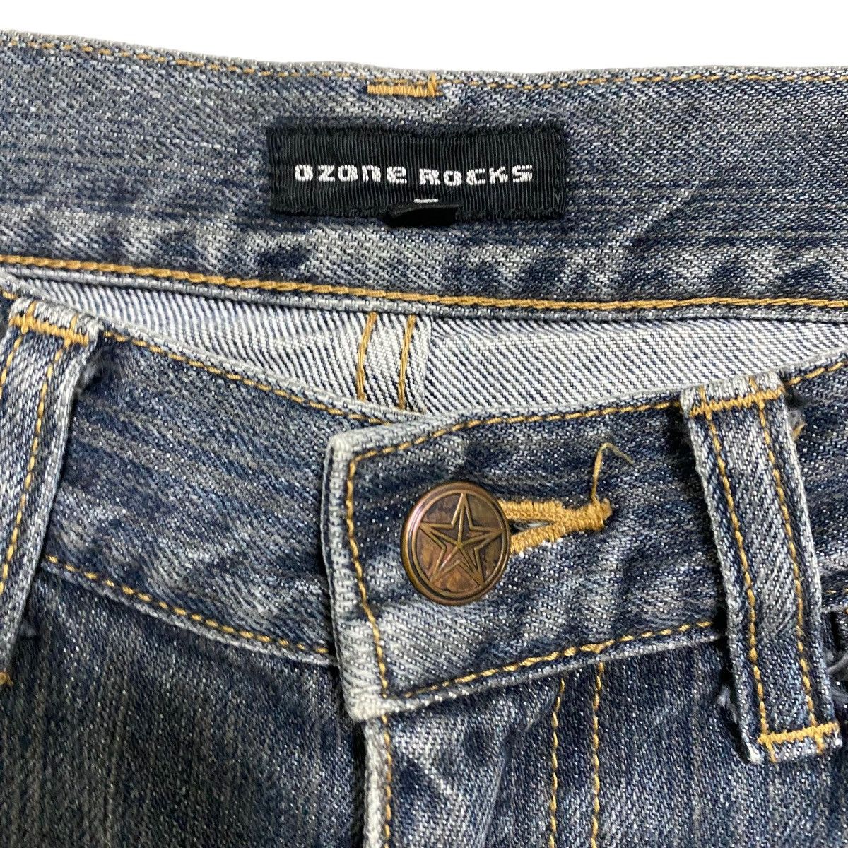 Hysteric Glamour OZONE ROCKS Denim Double Knee Carpenter Pants Size US 31 - 8 Thumbnail