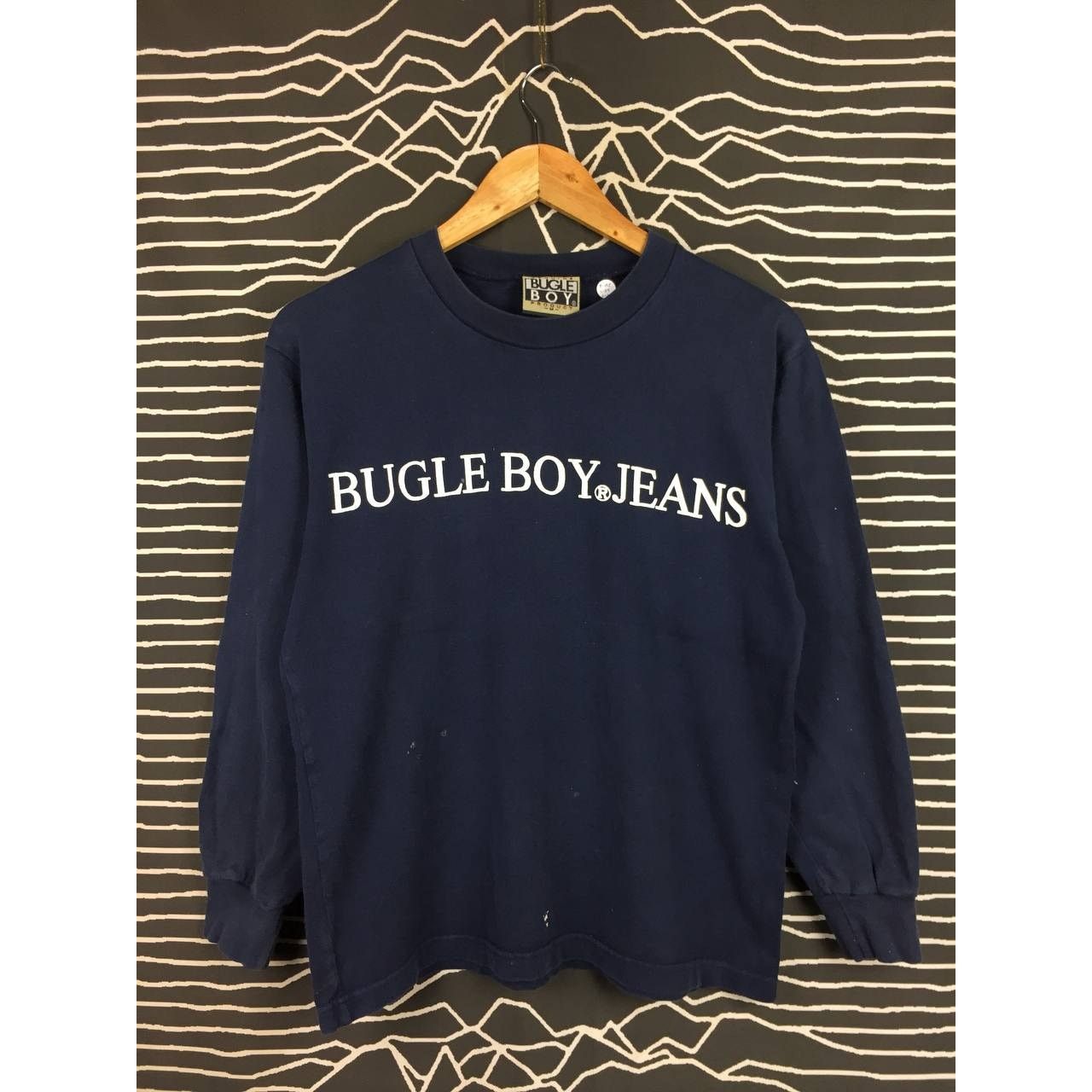 Bugle Boy × Vintage Bugle Boy Jeans Spell Out Logo Long Sleeve Tee Size US M / EU 48-50 / 2 - 1 Thumbnail