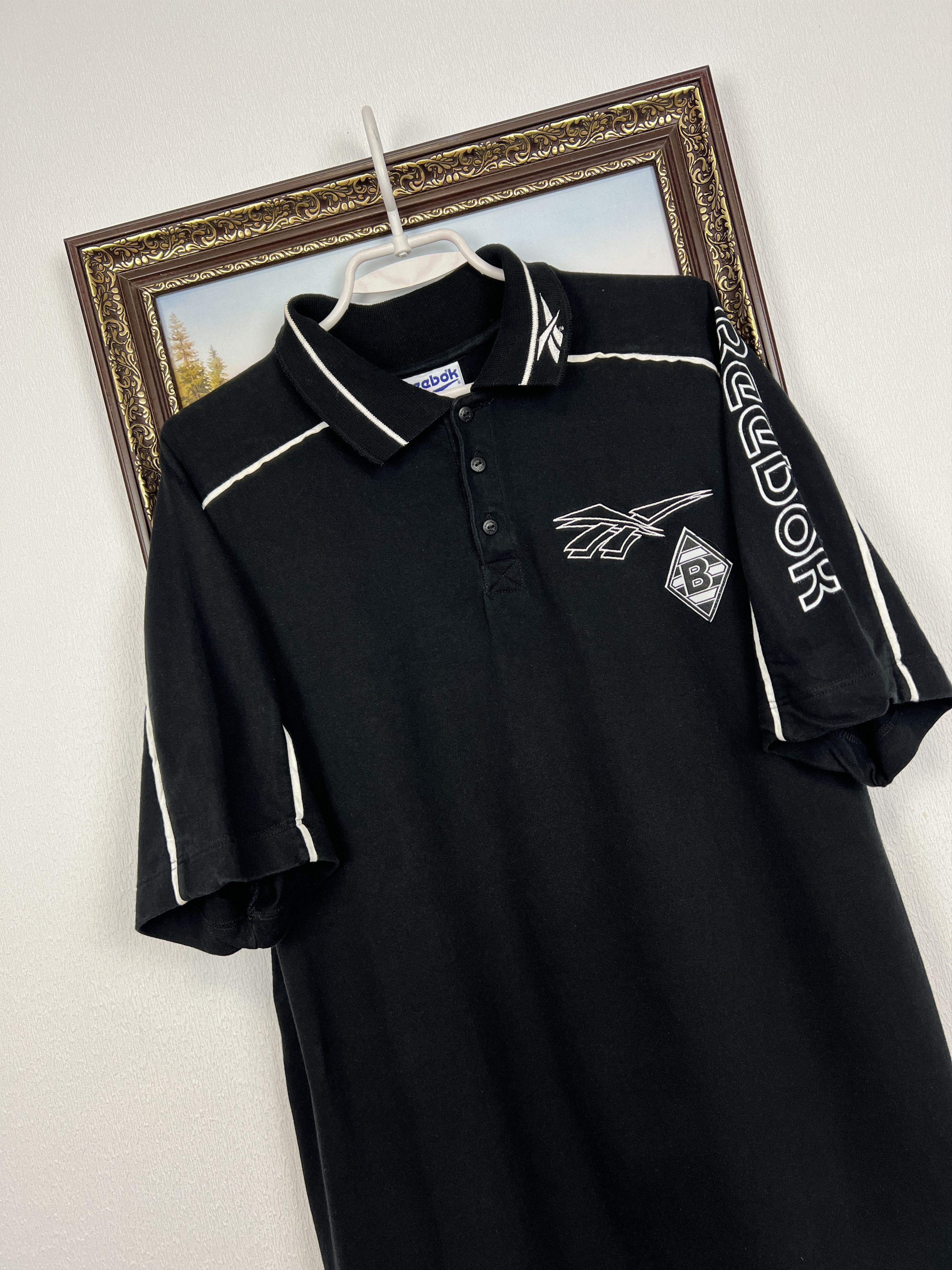 Reebok Vintage Borussia Monchengladbach Football Polo Tee Shirt Size US XXL / EU 58 / 5 - 4 Thumbnail