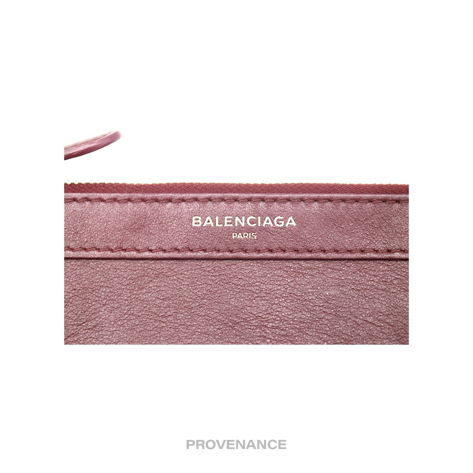 Balenciaga 🔴 Balenciaga Zip Pouch Wallet - Bordeaux Leather Size ONE SIZE - 5 Thumbnail
