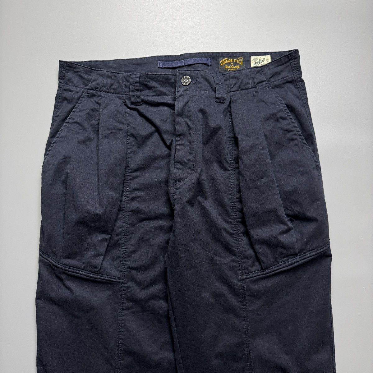 Japanese Brand Uncle Fu - Maden Heritage Rivet Utility Pants Size US 33 - 5 Thumbnail