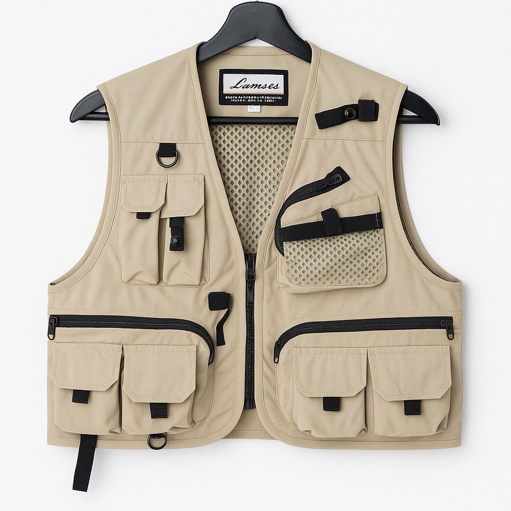 Vintage Lamses Beige Multi-Pocket Fishing – Outdoor Utility Safari Size US XXS / EU 40 - 1 Thumbnail