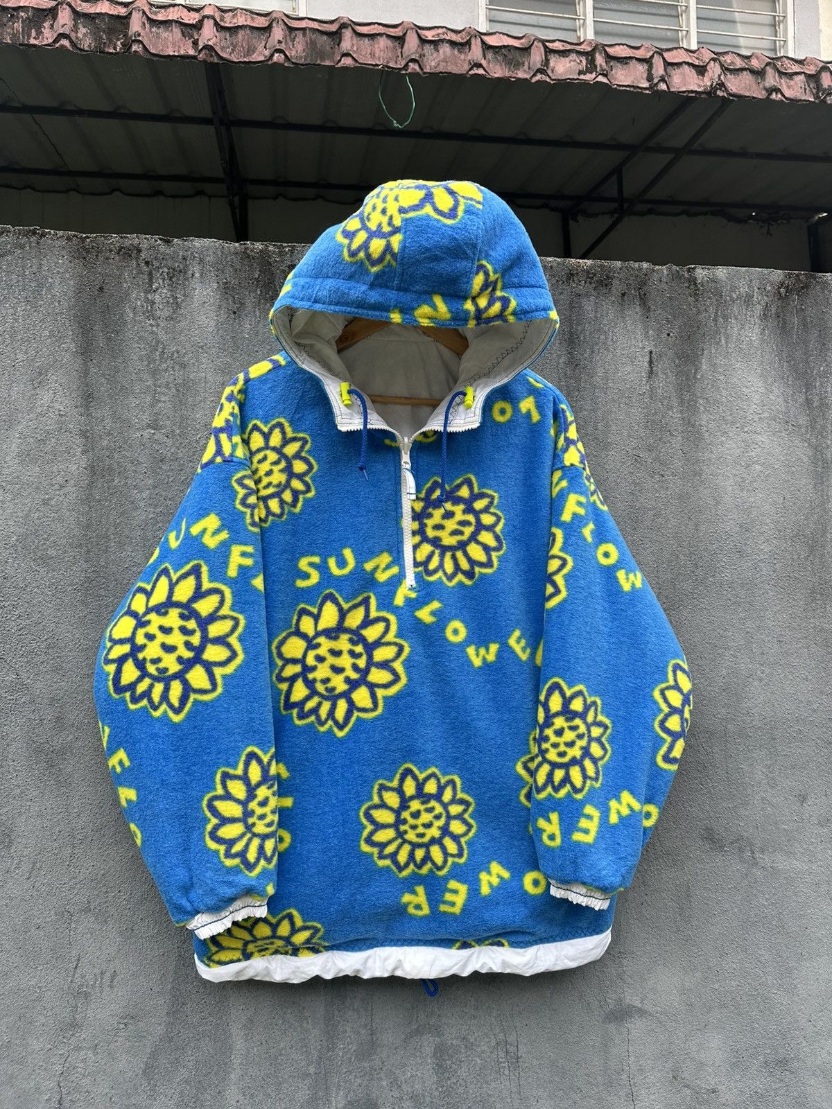 Ellesse 👹Ellese Reversible Sun Flower Pullover Jacket Size US XL / EU 56 / 4 - 5 Thumbnail