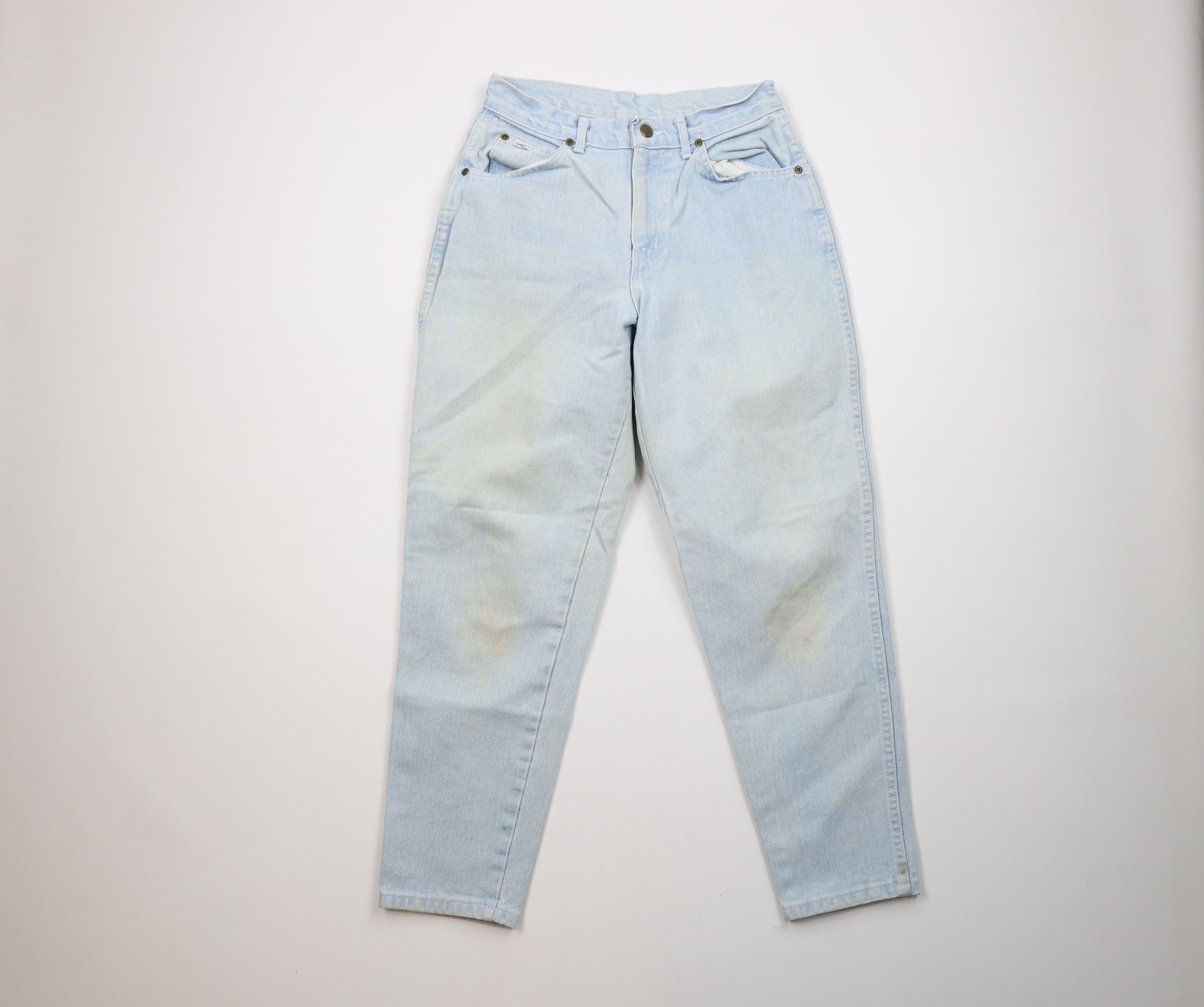 Vintage Vintage 90s Streetwear Tapered Leg Denim Jeans Blue Size 32" / US 10 / IT 46 - 1 Thumbnail