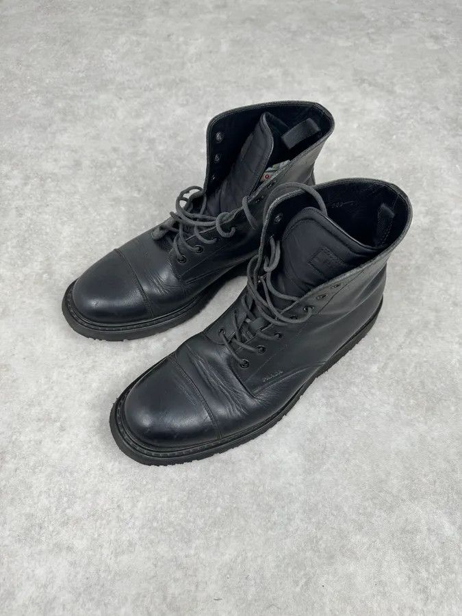 Prada 2000s Prada Black Leather Boots Size US 10.5 / EU 43-44 - 3 Thumbnail