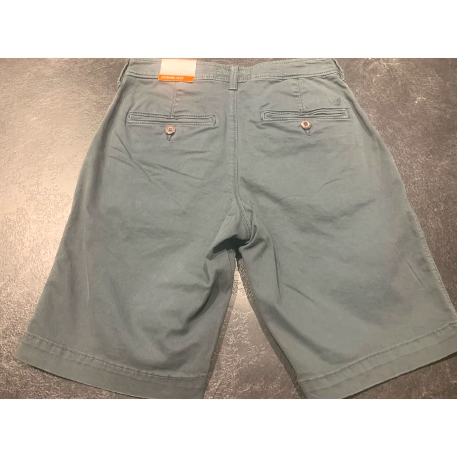 American Eagle Outfitters American Eagle Men’s Classic Shorts Size 26 Regular Chino Slate Blue New Size US 26 / EU 42 - 2 Thumbnail