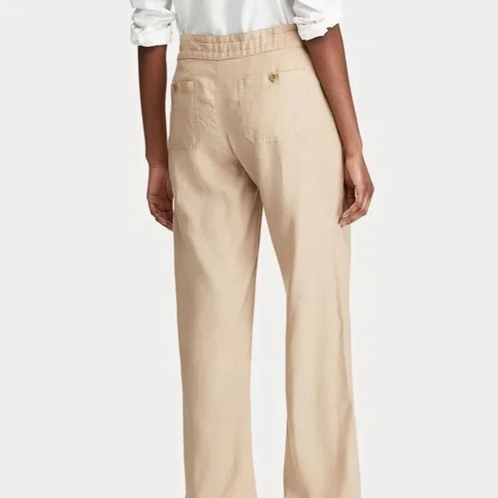 Lauren Ralph Lauren New W/Tag Lauren Ralph Lauren Womens Linen Wide Leg Pants 14 Size 36" / US 14 / IT 50 - 2 Thumbnail